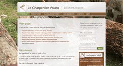 Desktop Screenshot of lecharpentiervolant.com