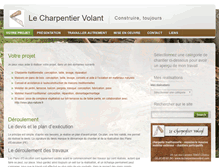 Tablet Screenshot of lecharpentiervolant.com